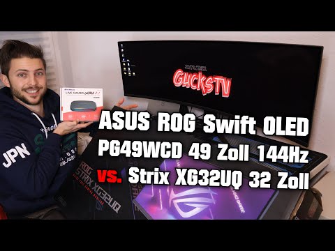 Curved DQHD Monitor Asus ROG Swift OLED PG49WCD 49" 144Hz 0.03ms Curved