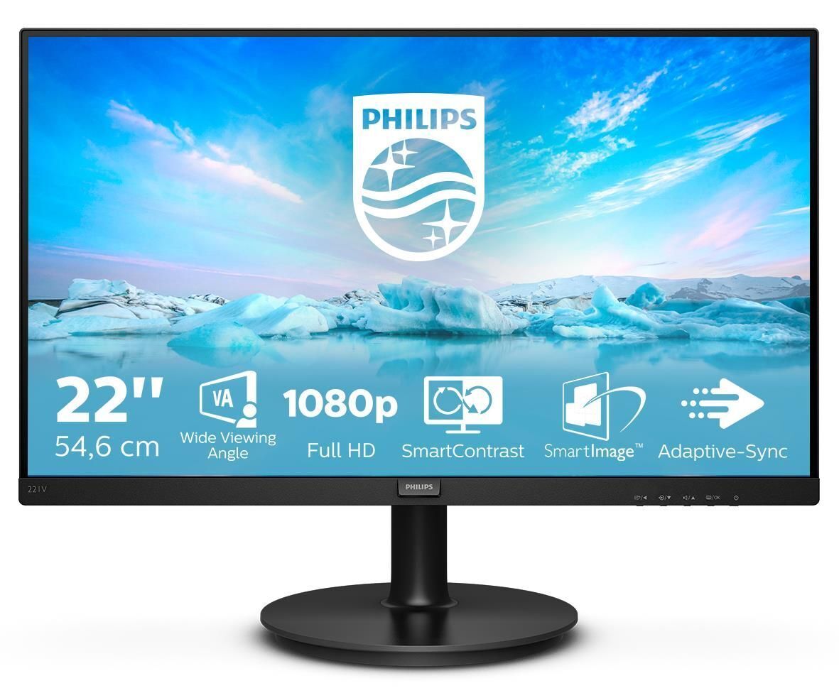 Full HD Monitor Philips 221V8A 22" LED VA Flicker free