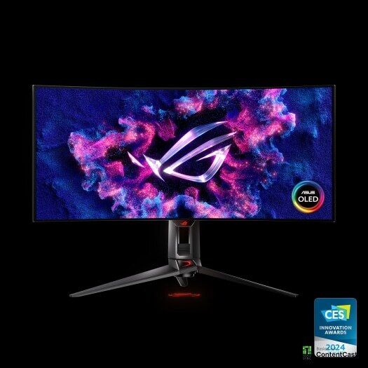 Curved UWQHD Gaming Monitor Asus ROG Swift PG34WCDM 34" 240Hz 0.03ms Gekrümmt