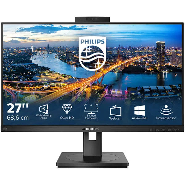 WQHD monitor with webcam AOC Philips B Line 275B1H/00 27" LED IPS Flicker free