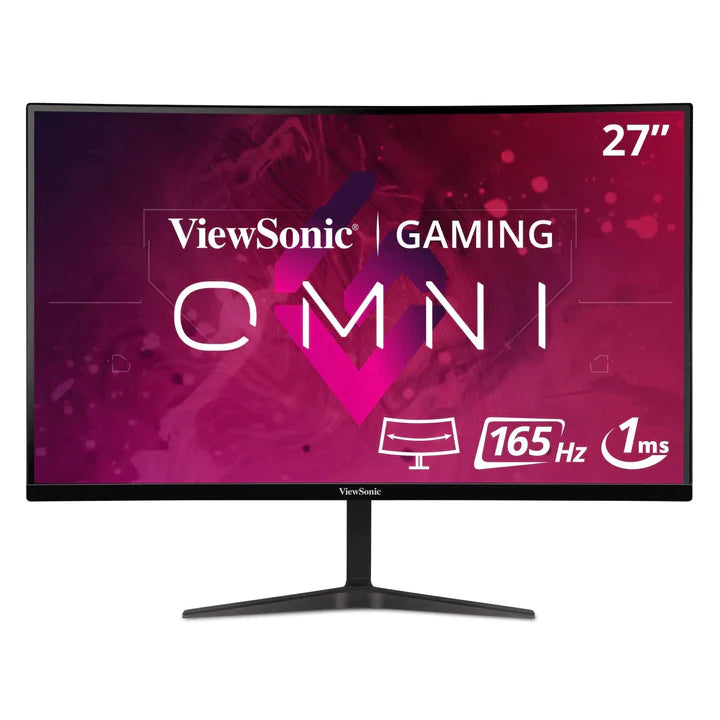 Curved WQHD Gaming Monitor Viewsonic VX2718-PC-MHD 27" 165Hz 1ms Curved