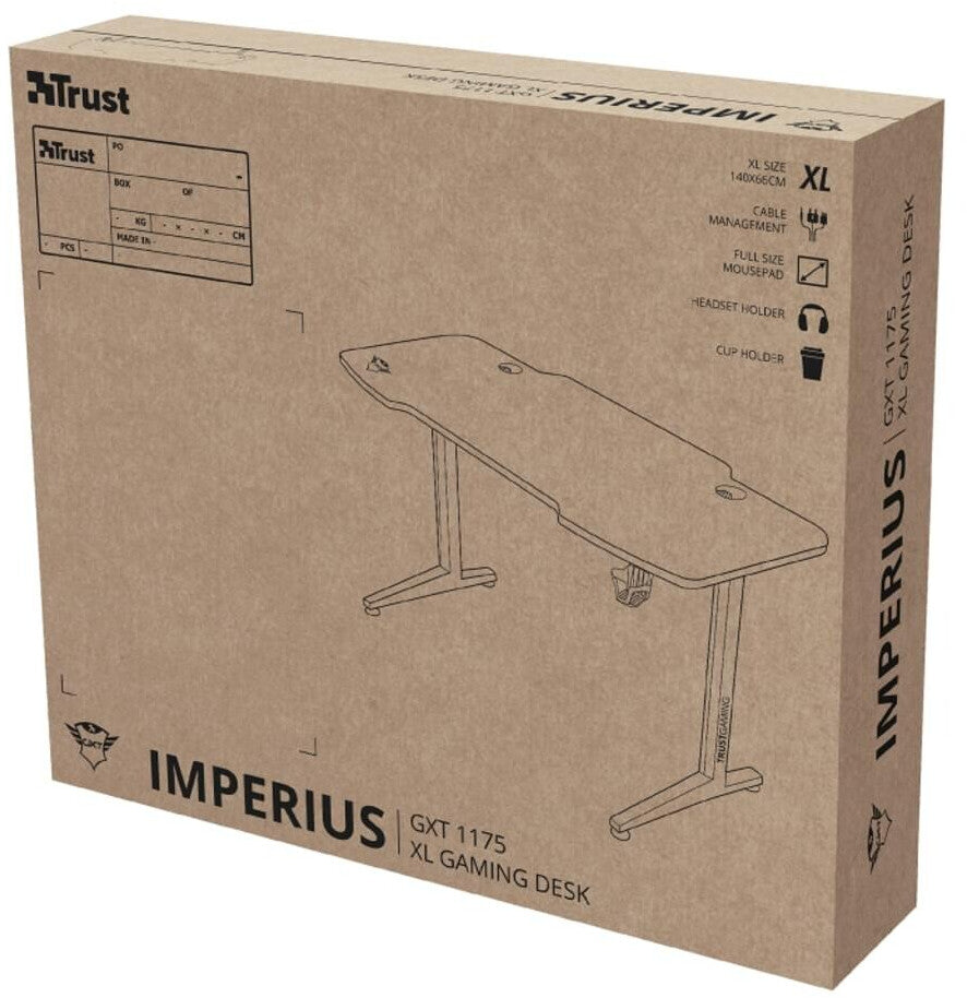 Gaming table Trust GXT1175 Imperius XL (140 x 66 x 75 cm)