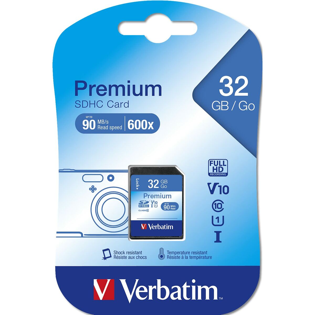 SD Speicherkarte Verbatim PREMIUM SDHC C10/U1 32 GB