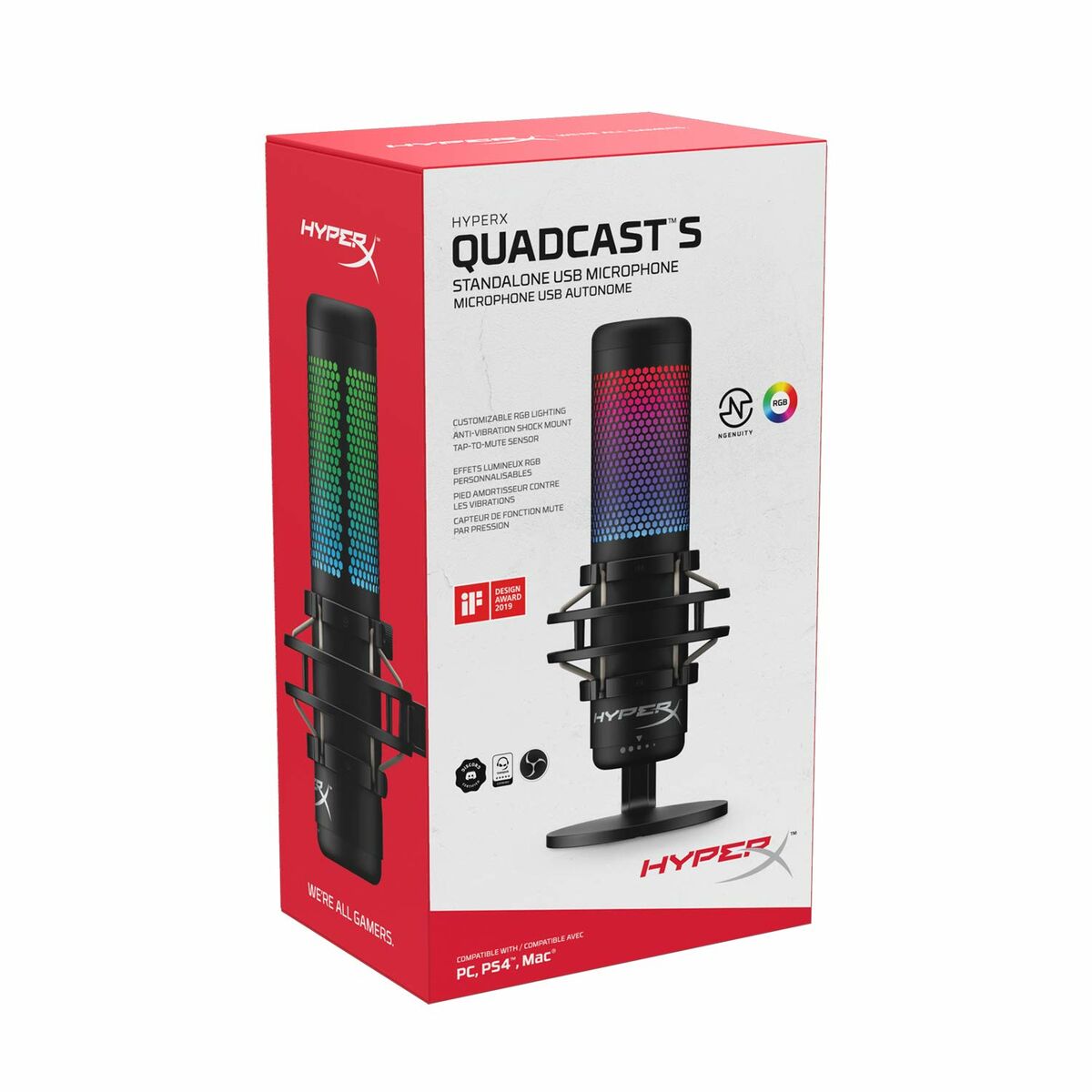 Hyperx Quadcast S Microphone Black