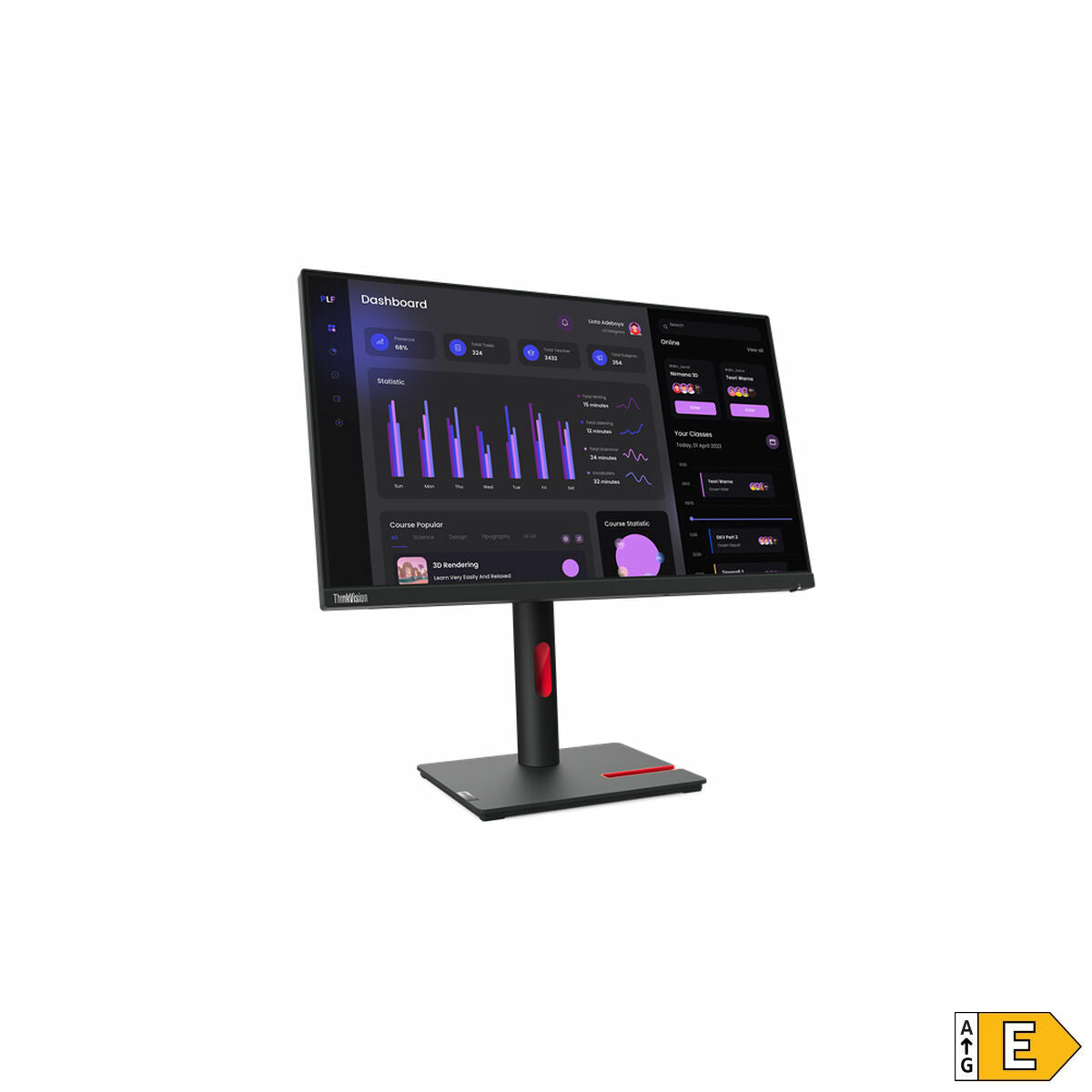 Monitor Lenovo ThinkVision T24i-30 Full HD 23,8" LED IPS Flicker free 60 Hz