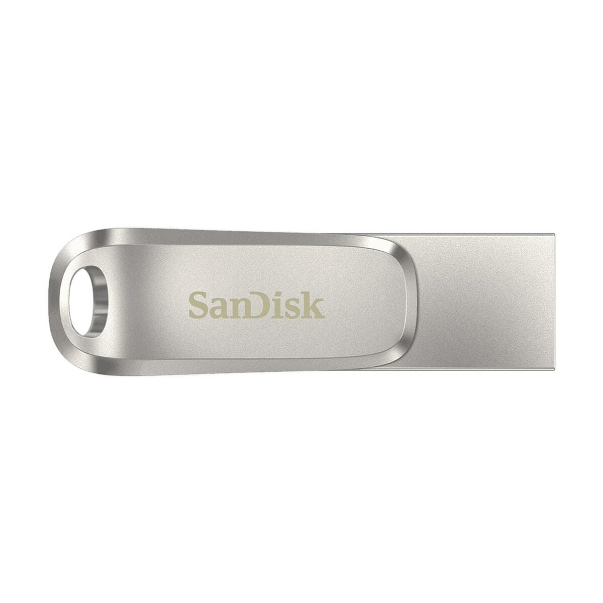 USB Pendrive SanDisk Ultra Dual Drive Luxe Silberfarben Stahl 32 GB