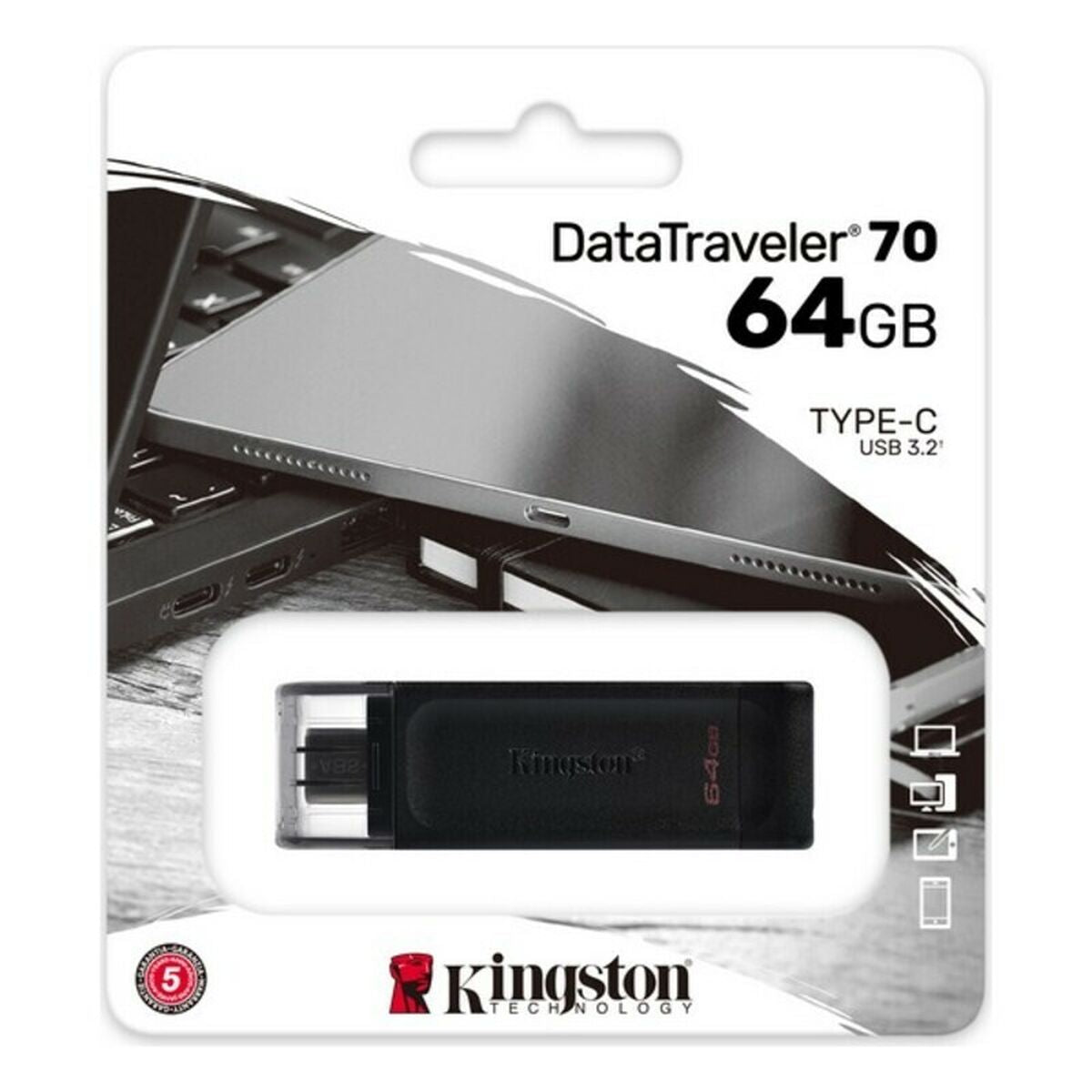 USB Pendrive Kingston usb c Black USB Pendrive