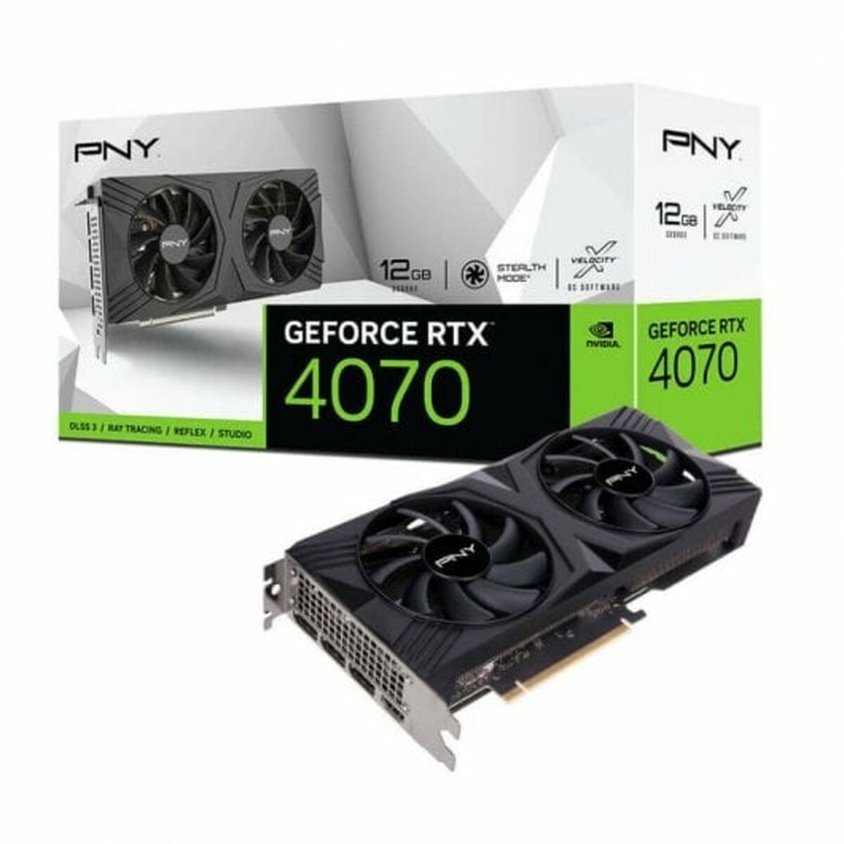 Graphics card PNY VCG407012DFXPB1 GEFORCE RTX 4070 12GB RAM