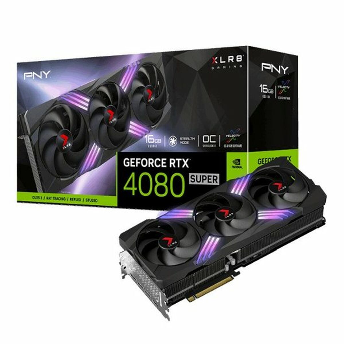 Graphics card PNY GeForce RTX 4080 SUPER XLR8 Gaming VERTO EPIC-X RGB 16GB GDDR6