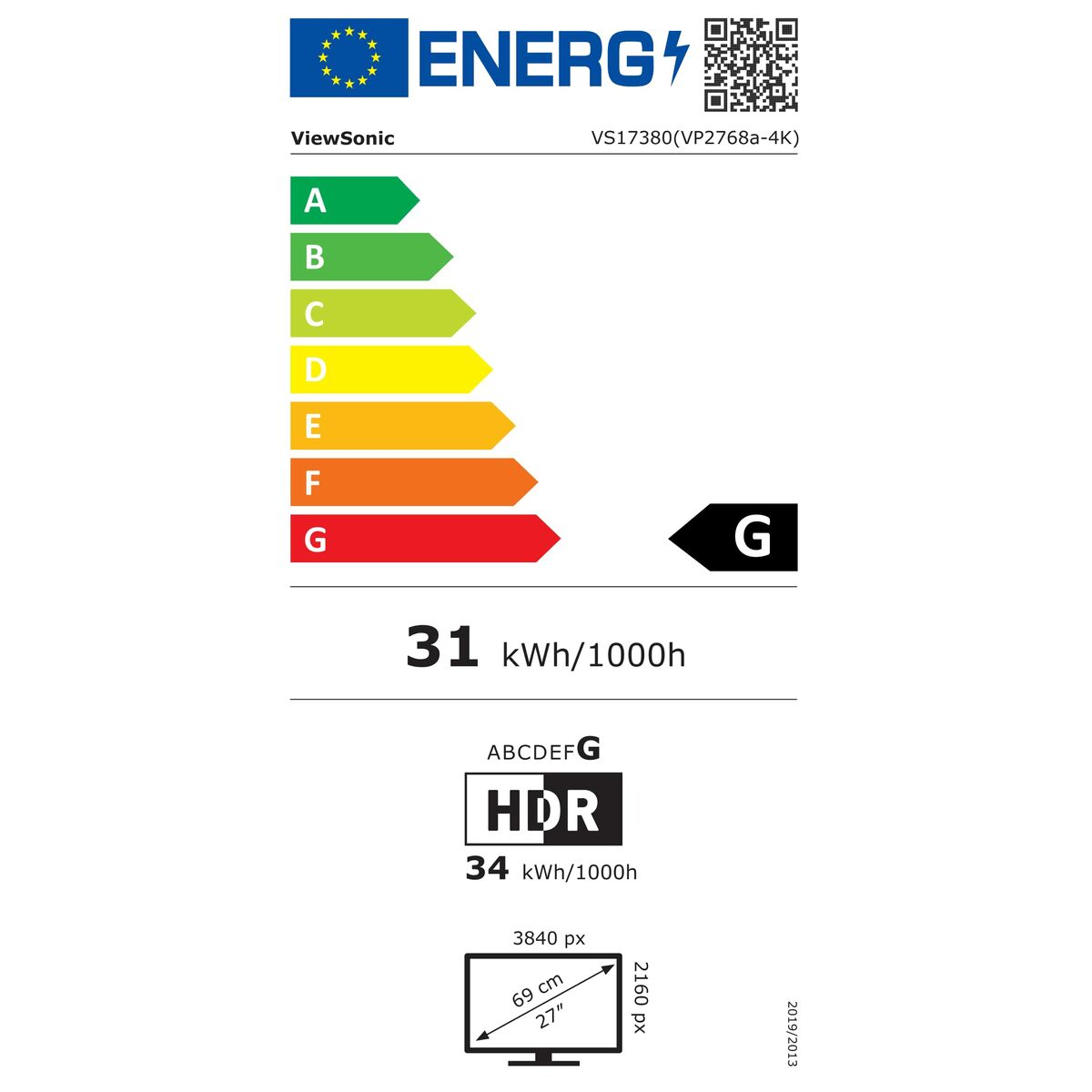 4K Ultra HD Grafik Monitor Viewsonic VP2768a-4K 27"