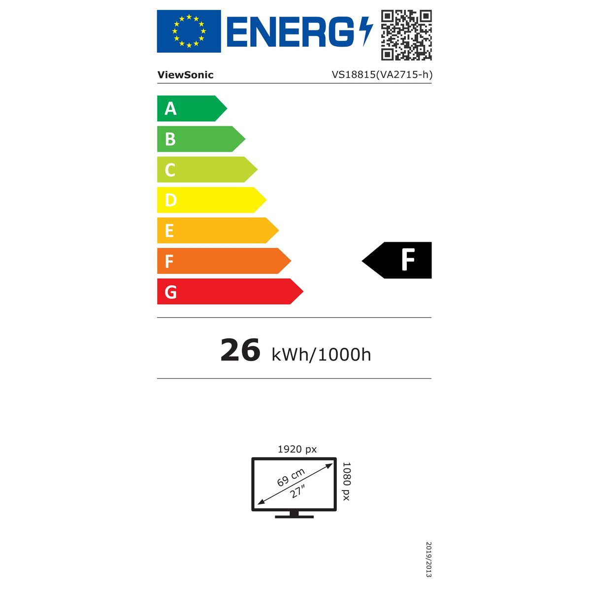 Full HD Monitor Viewsonic VA2715-H 27"