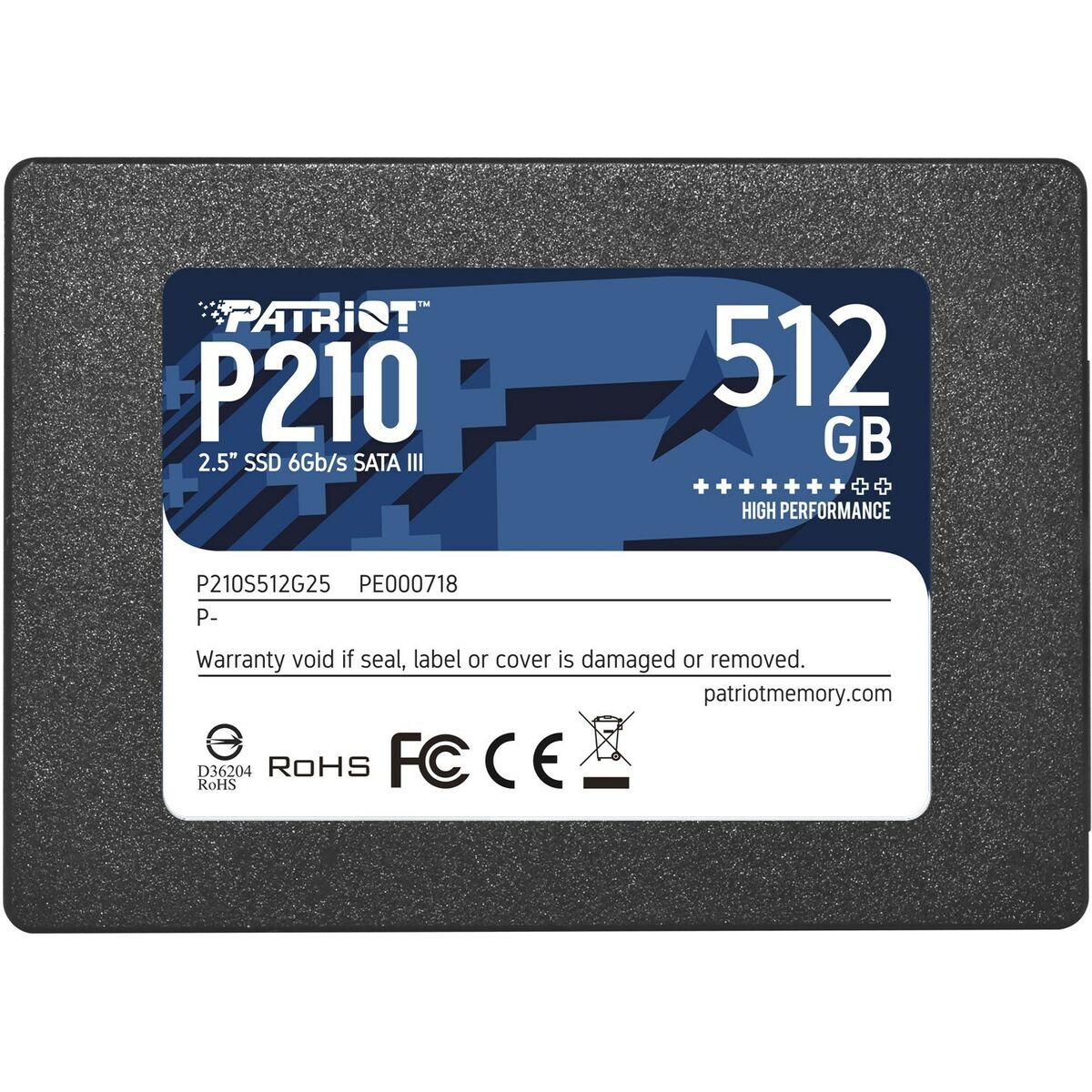 Festplatte Patriot Memory P210 512 GB SSD