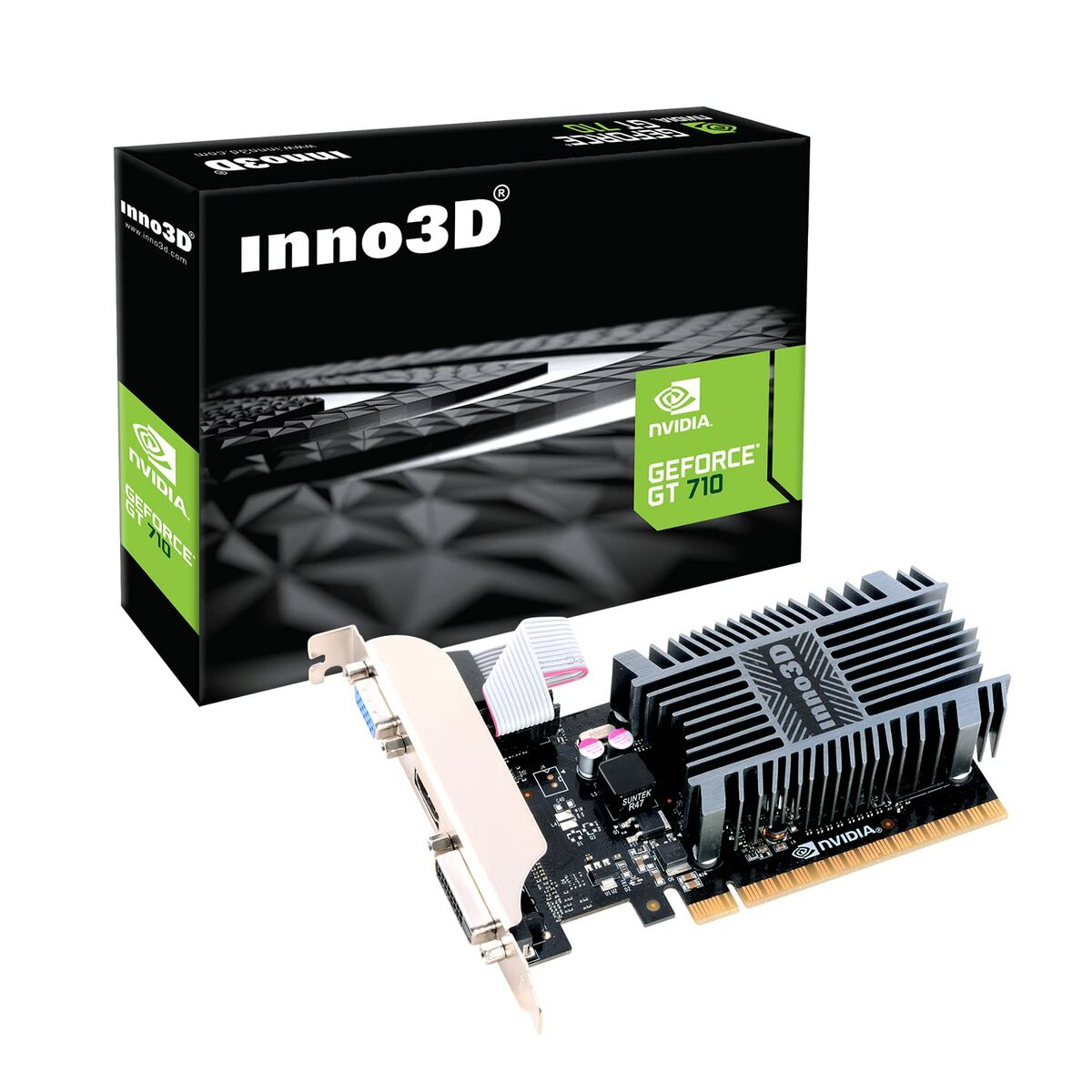 Graphics card INNO3D N710-1SDV-E3BX NVIDIA GeForce GT 710 NVIDIA 2GB