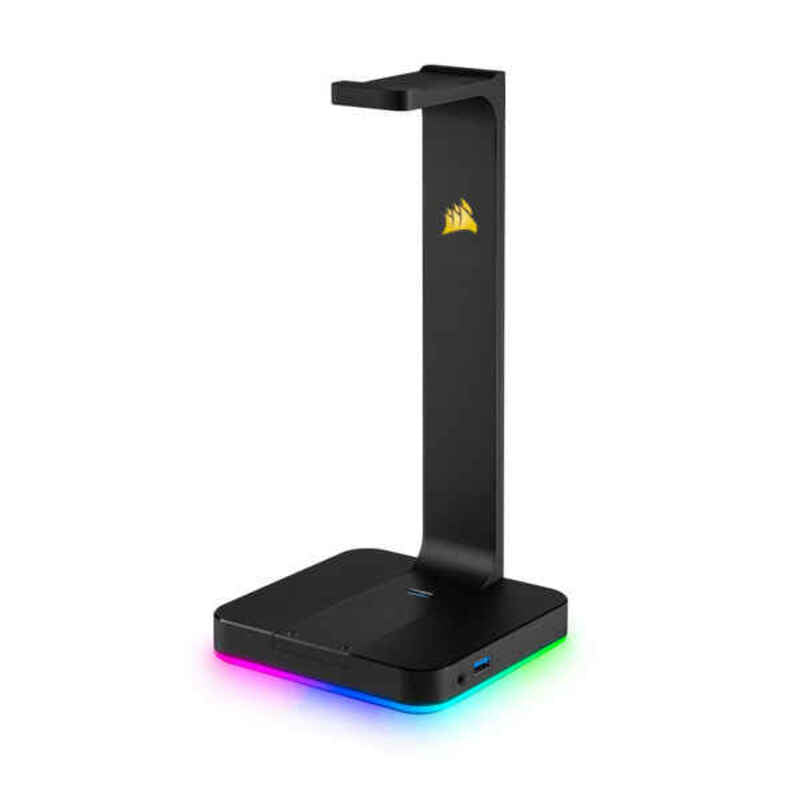 Headphone mount Corsair ST100 RGB Premium USBx2 Black USB Jack 3.5 mm USB-A