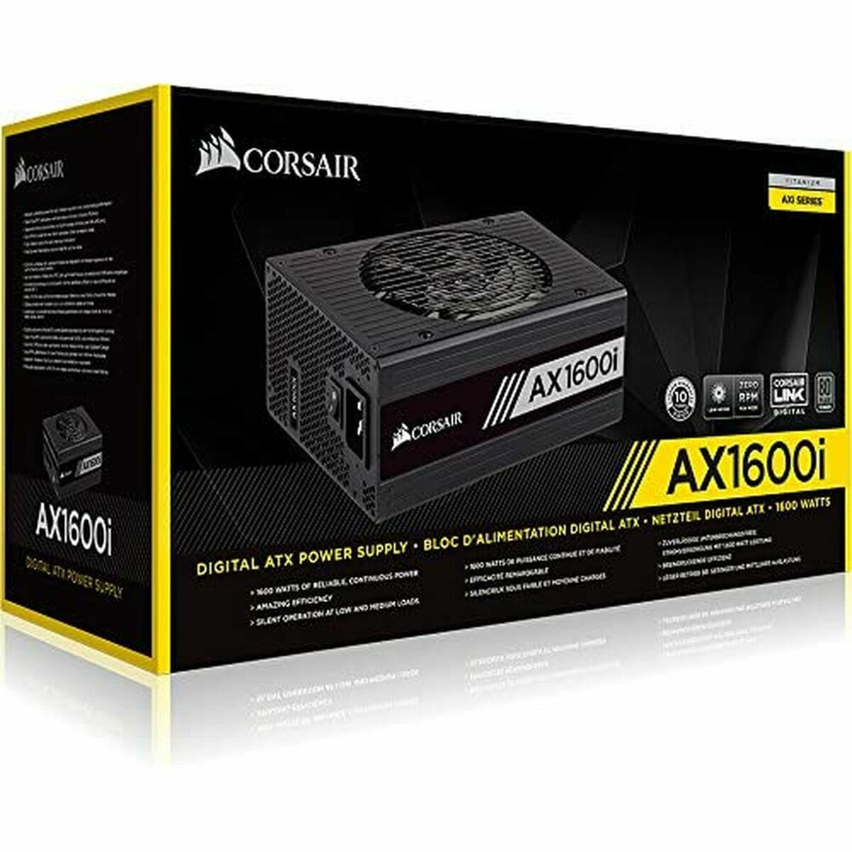 Power Source Corsair AX1600i 1600W Modular 80 PLUS Titanium Black