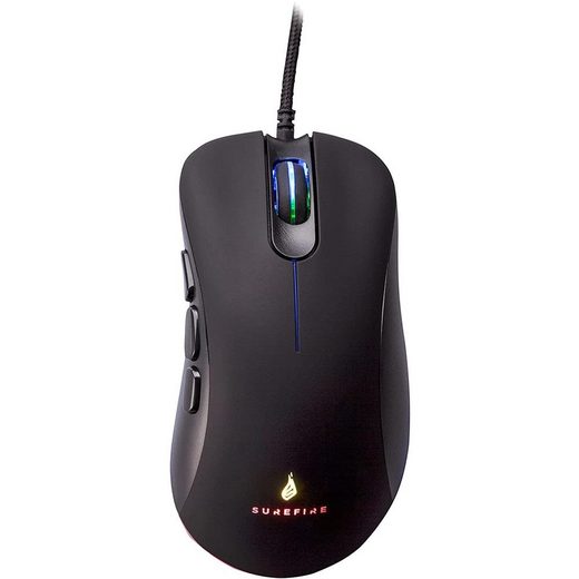 Kabelgebundene Gaming Maus mit LED Beleuchtung Surefire Condor Claw 6400 dpi