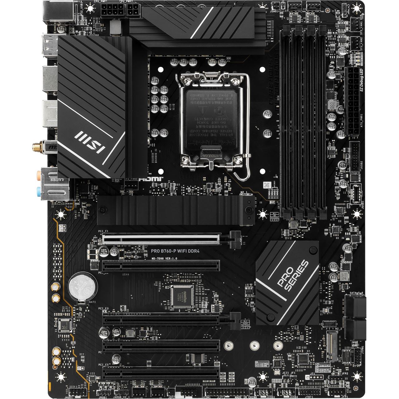 Socket 1700 Motherboard MSI Pro B760-P WiFi DDR4 LGA1700