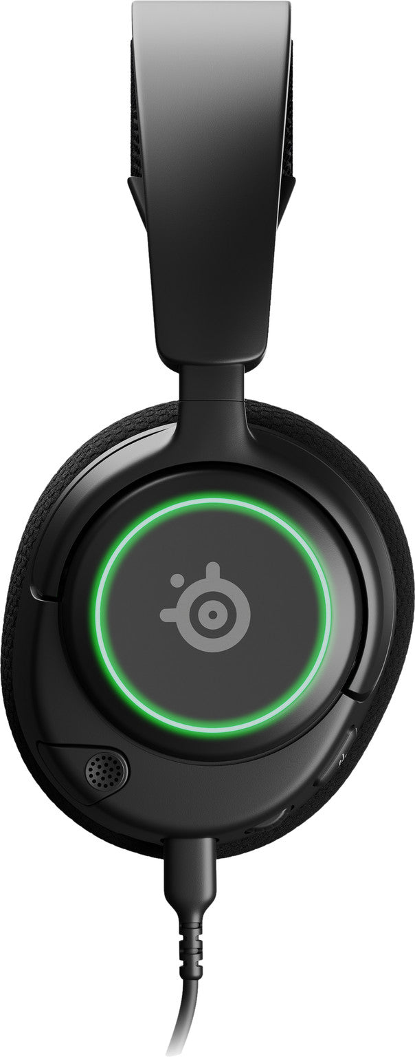 Kabelgebundenes Gaming Headset mit Mikrofon und Beleuchtung SteelSeries Arctis Nova 3 Schwarz