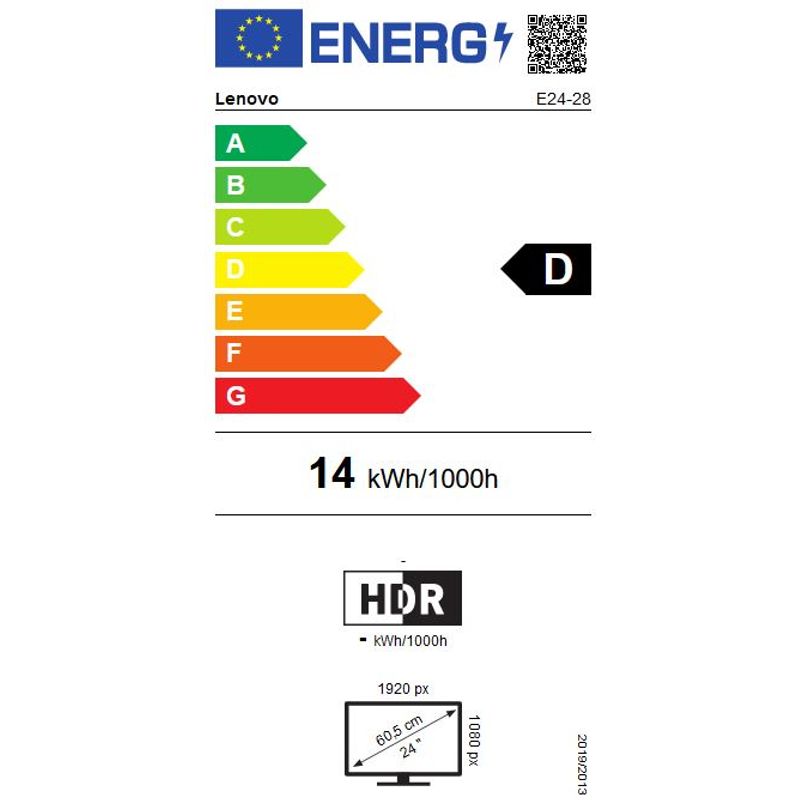 Full HD monitor Lenovo ThinkVision E24-28 23.8" FHD LED