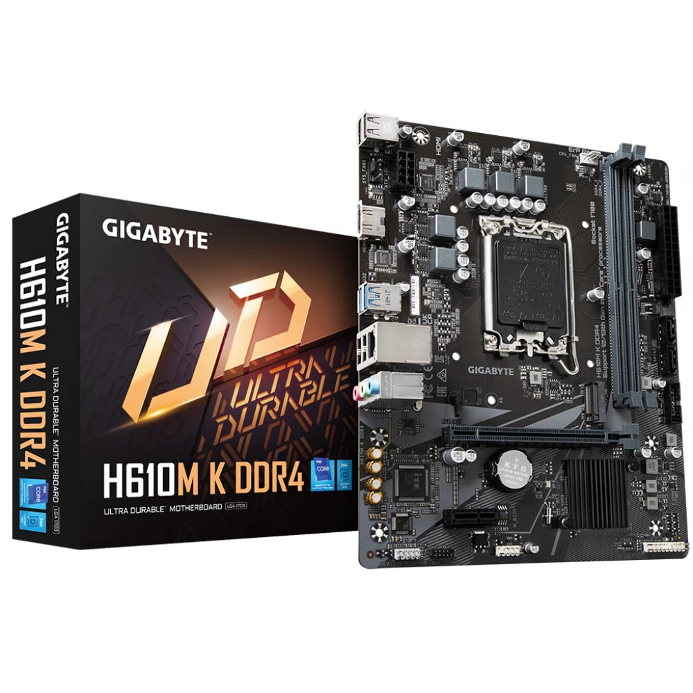 Sockel 1700 Mainboard/Motherboard Gigabyte H610M K DDR4 1.0 LGA1700