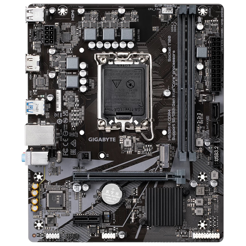 Socket 1700 Mainboard/Motherboard Gigabyte H610M K DDR4 1.0 LGA1700