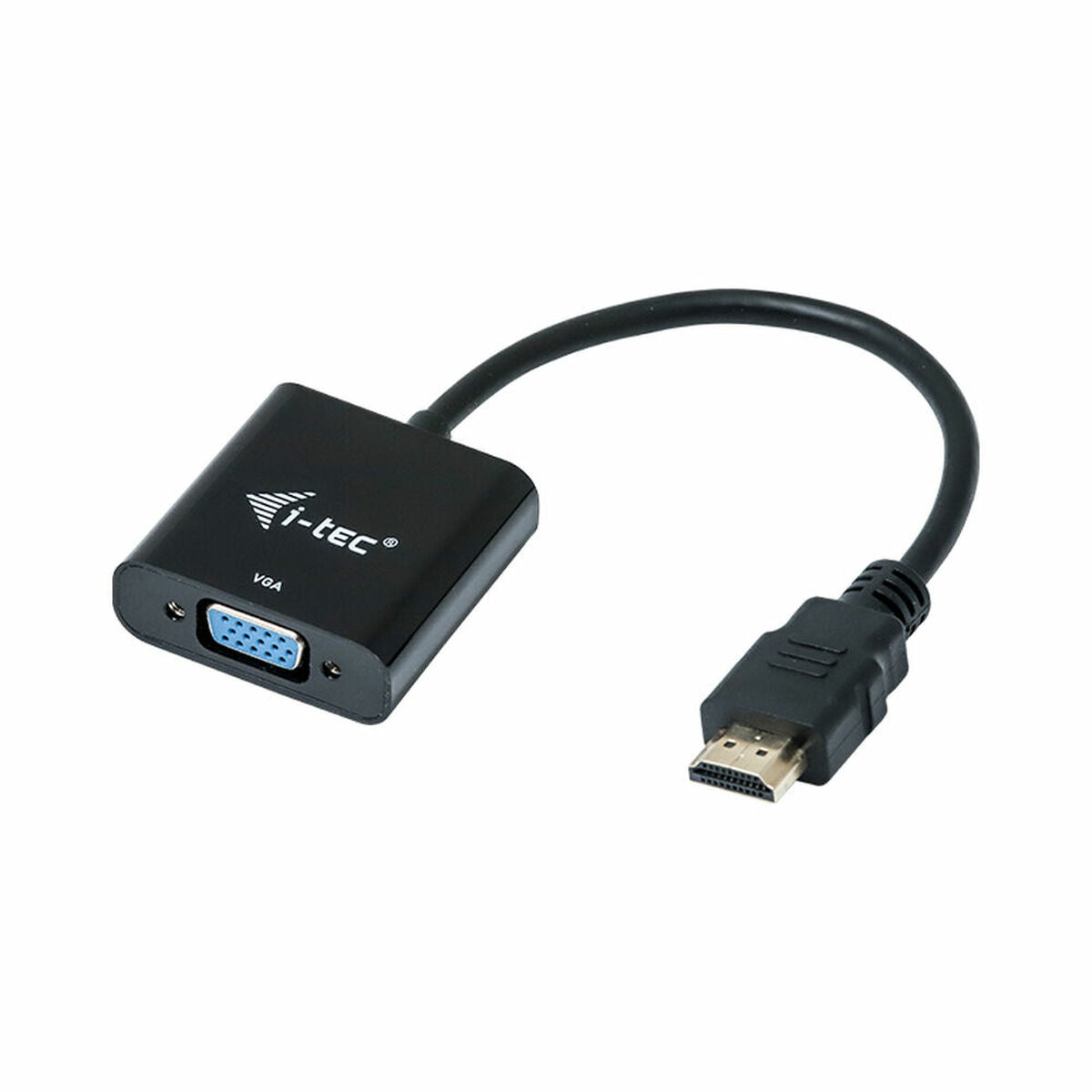 Adapter HDMI to VGA i-Tec HDMI2VGAADA Black 15 cm