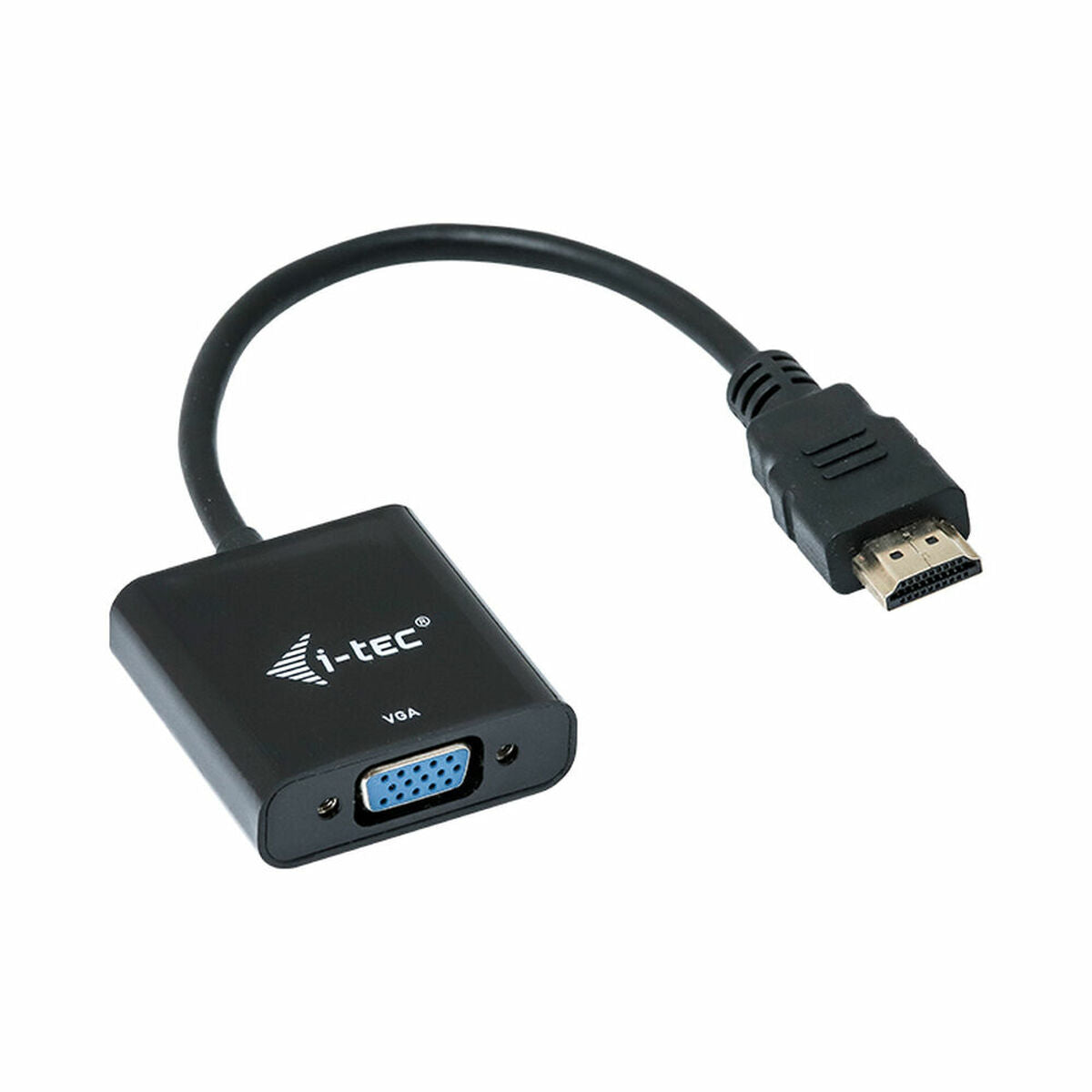 Adapter HDMI to VGA i-Tec HDMI2VGAADA Black 15 cm