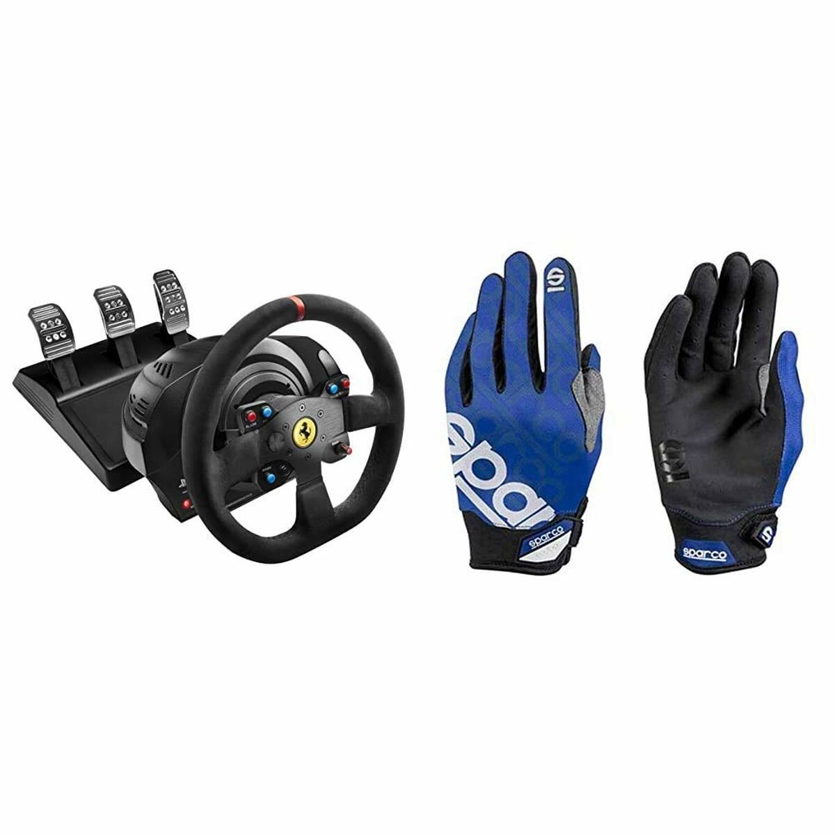 PC Lenkrad mit Pedalen Thrustmaster T300 Ferrari Integral Racing Wheel Alcantara Edition