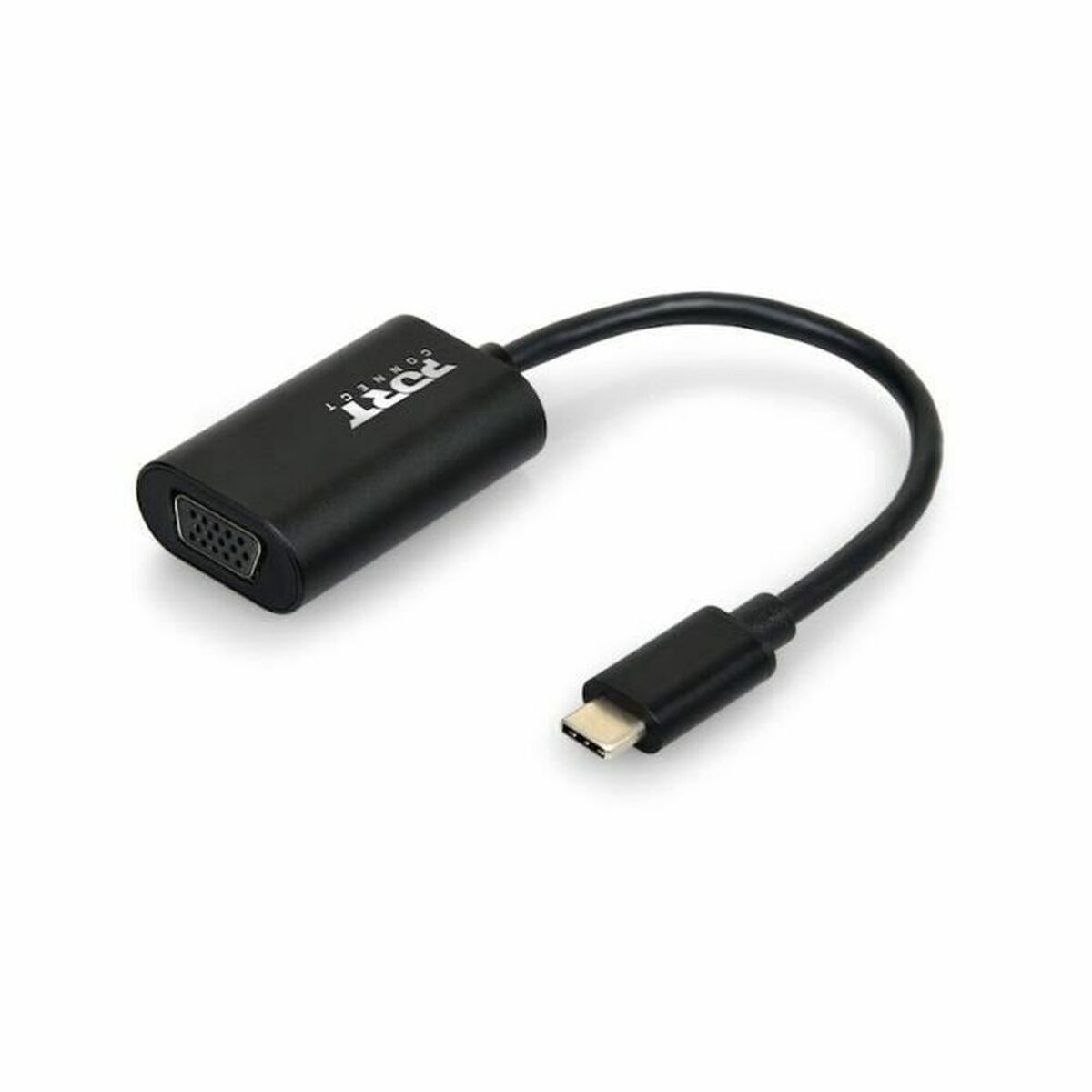 USB-C to VGA Adapter Port Designs 900125 Black