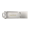 USB Pendrive SanDisk Ultra Dual Drive Luxe Silberfarben Stahl 256 GB