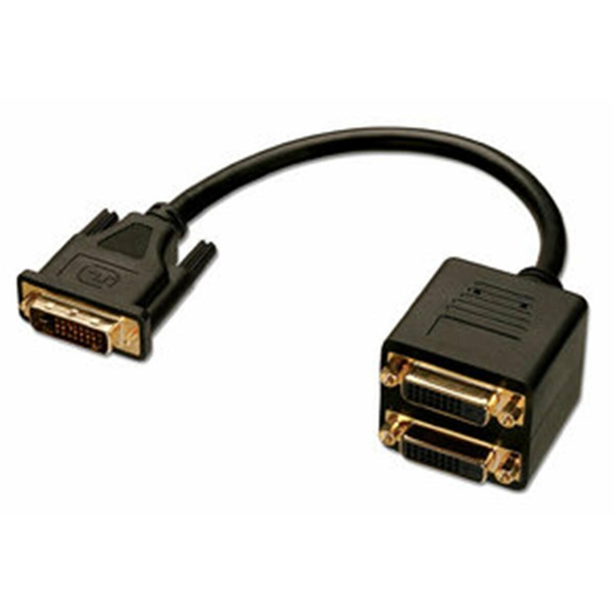 DVI Adapter LINDY 41215 18 cm Schwarz