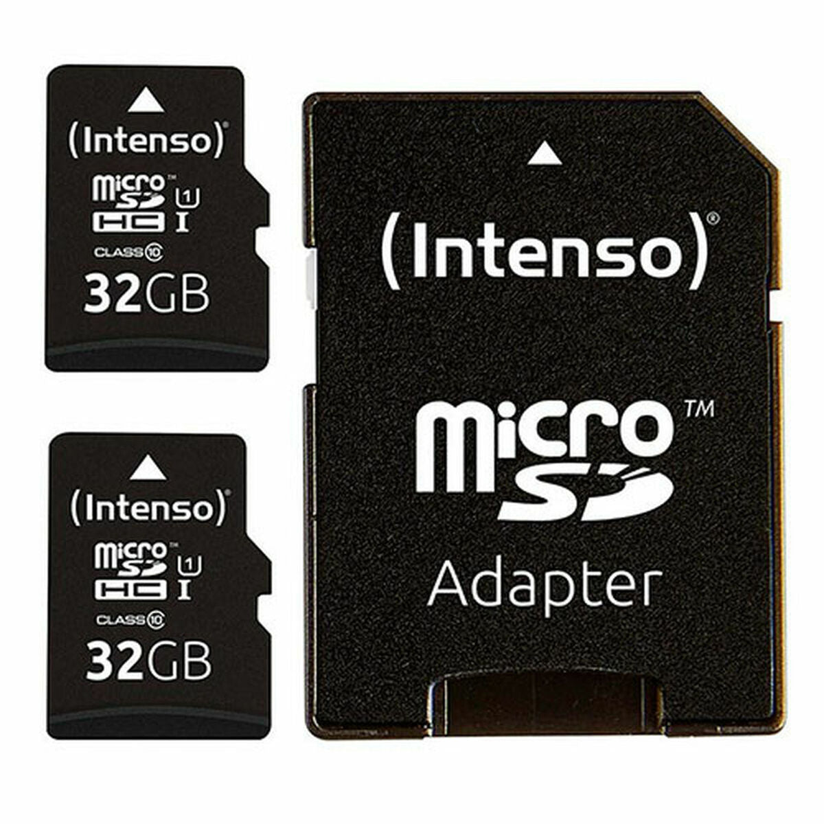 Micro SD memory card with adapter INTENSO 32 GB x 2