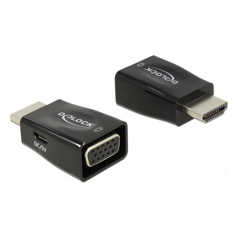 Adapter HDMI to VGA DELOCK 65902 1920px Black