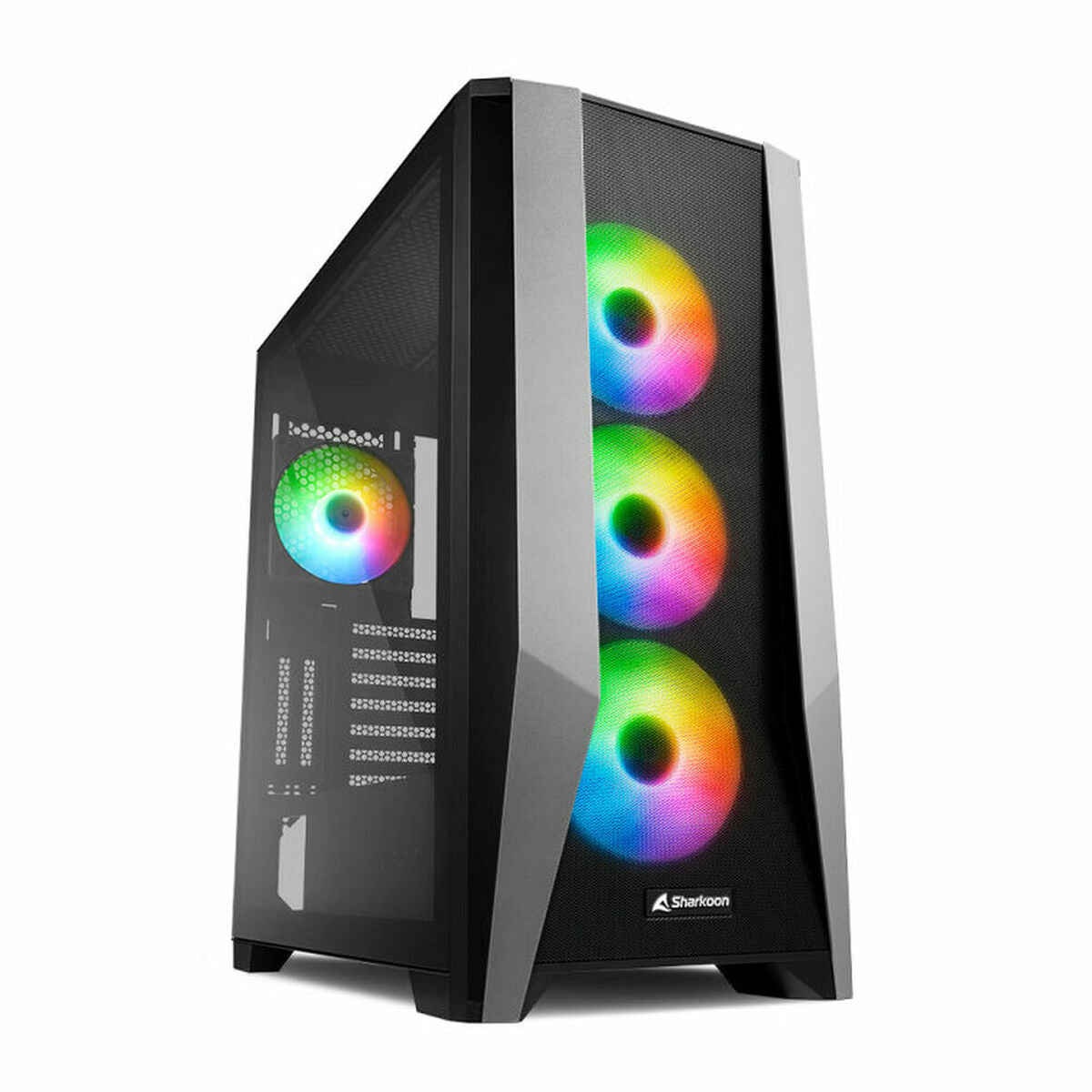 ATX Semi-Tower Rechner Sharkoon TG7M ATX LED RGB