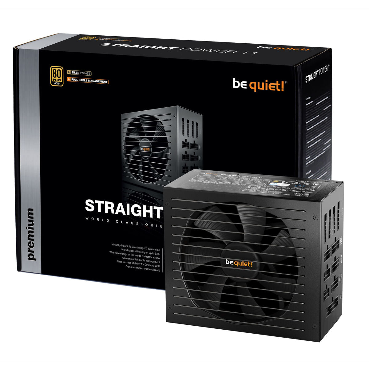 Stromquelle Be Quiet! Straight Power 11 ATX 750 W 150 W 6 W 80 Plus Gold