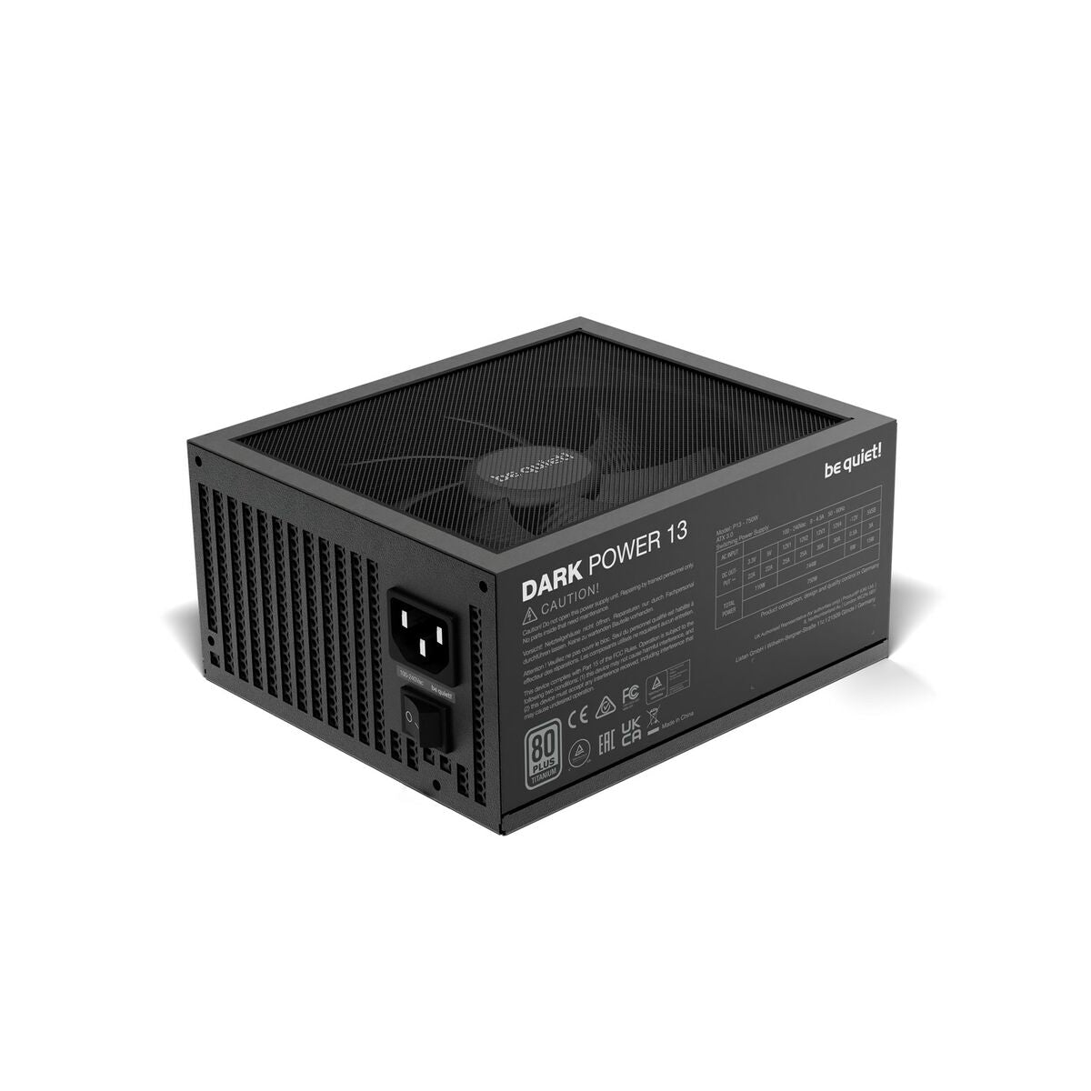 Power source Be Quiet! BN333 ATX 750W 6W 110W 80 PLUS Titanium