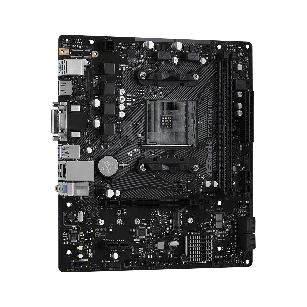 Motherboard ASRock B550M-HDV AMD AM4 AMD B550