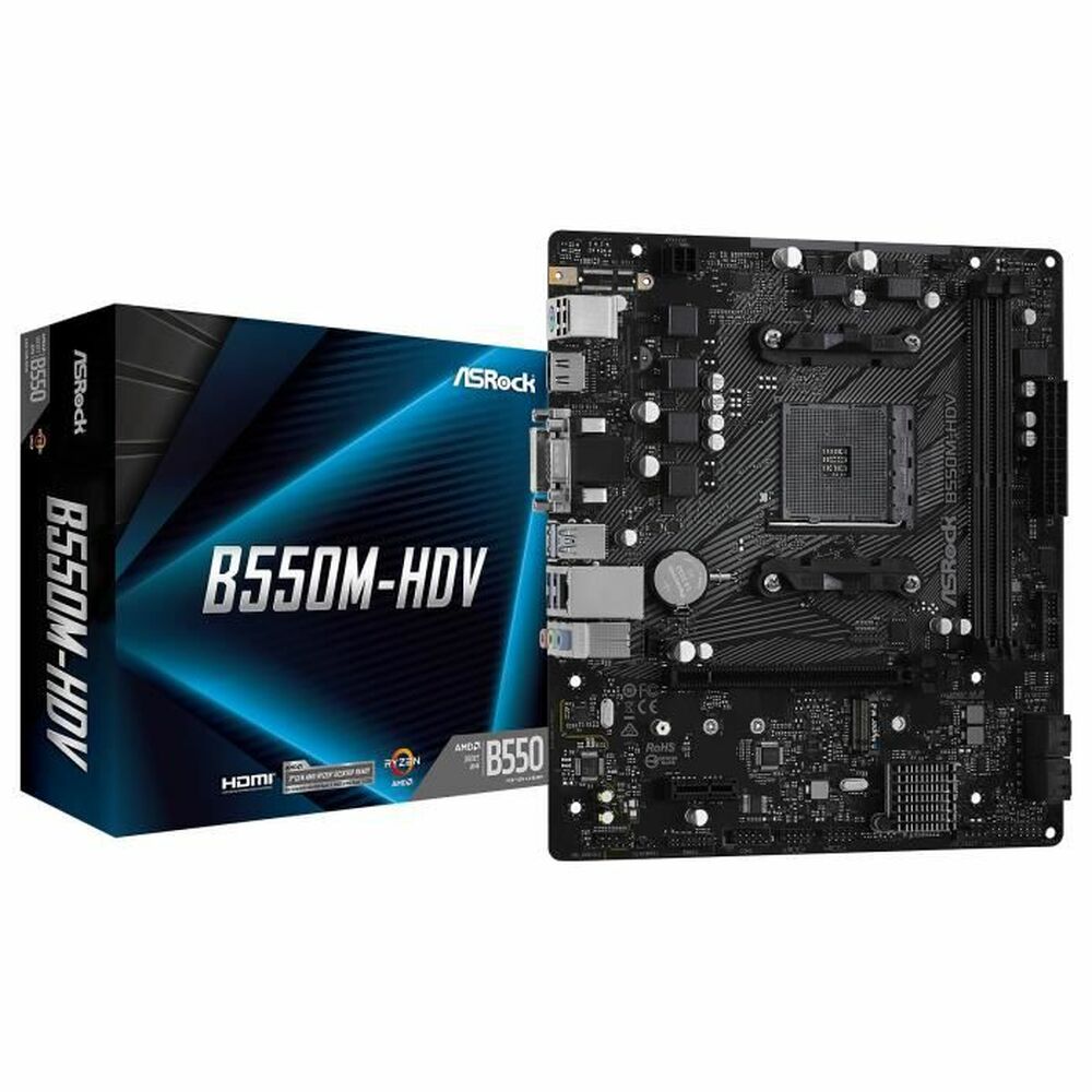 Motherboard ASRock B550M-HDV AMD AM4 AMD B550