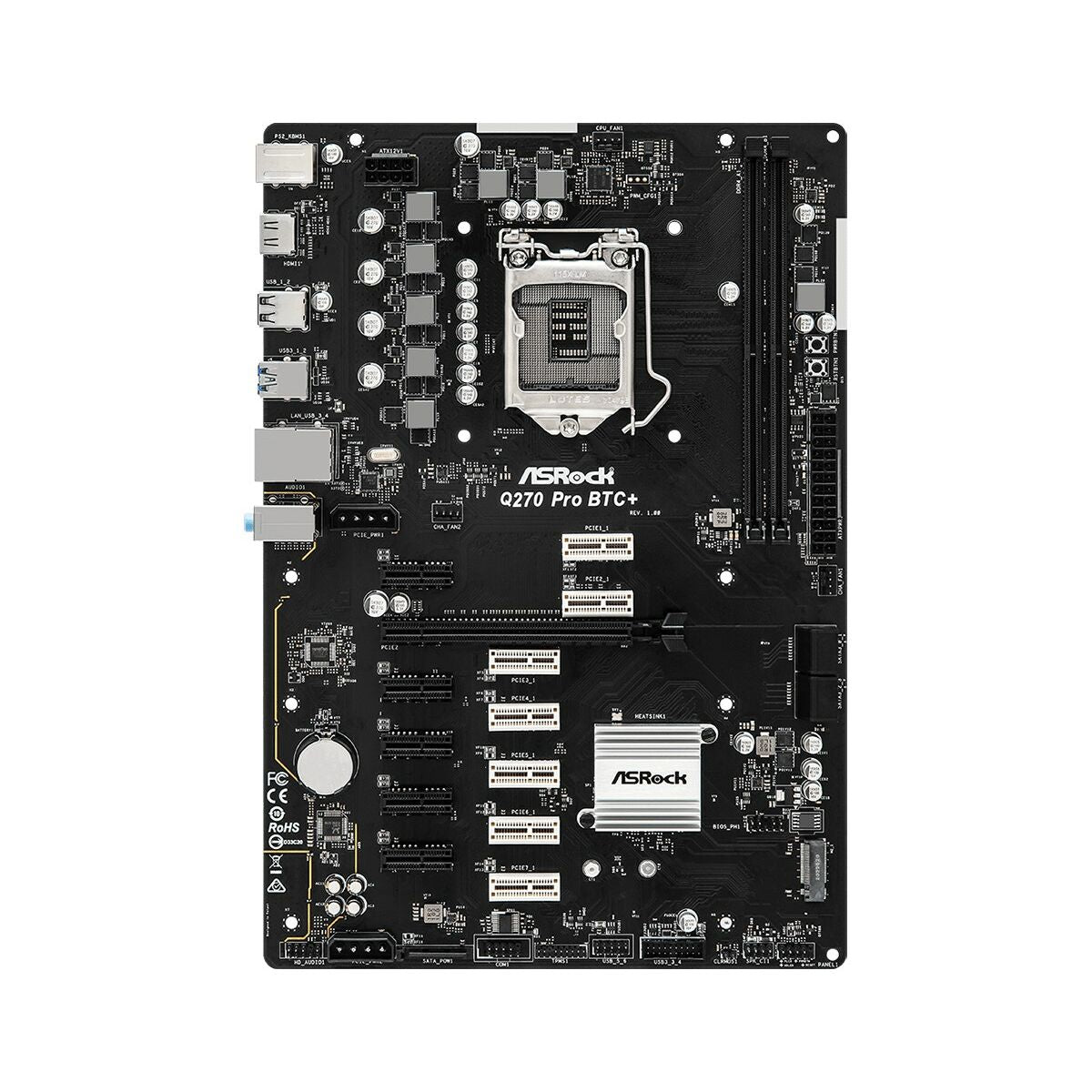 Motherboard ASRock Q270 Pro BTC+ INTEL Q270 LGA 1151