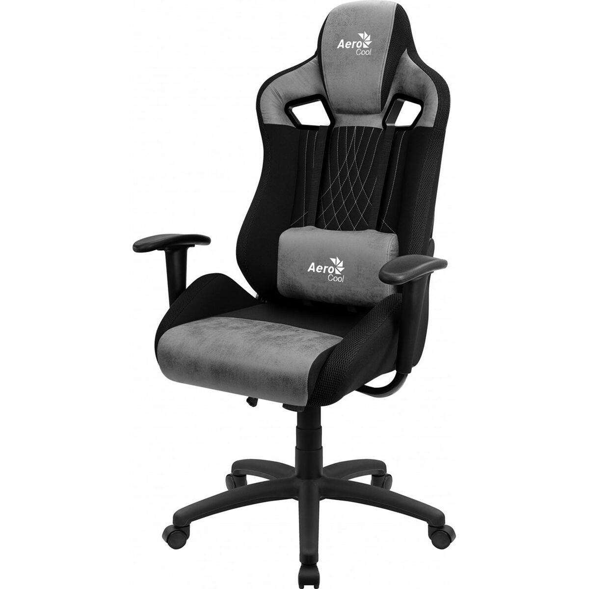 Gaming Chair Aerocool EARL AeroSuede 180º Black Gray