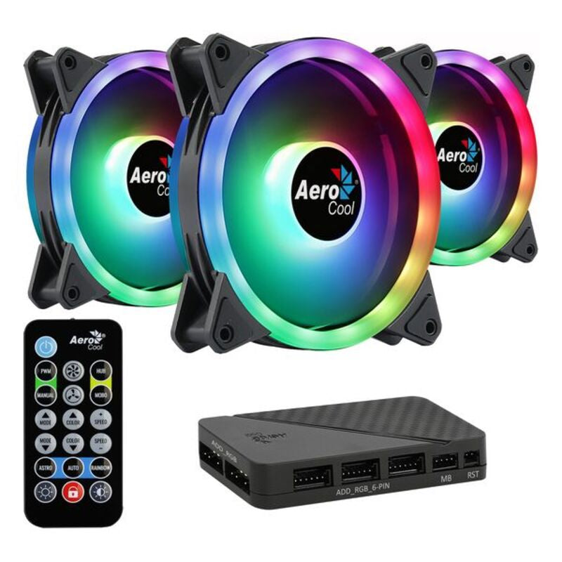 Box fan Aerocool Duo 12 Pro ARGB Ø 12 cm (3 pieces)