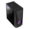 ATX semi-tower case Aerocool VISORBK LED RGB Black