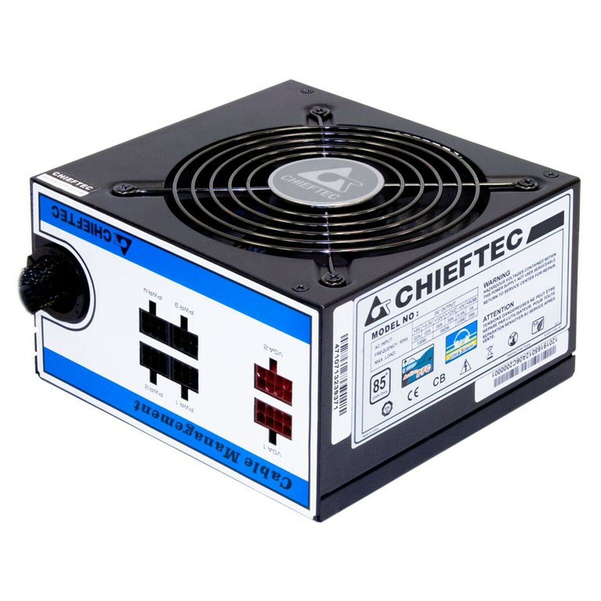 Power source Chieftec CTG-650C 650W 130W RoHS CE 80 PLUS FCC Modular ATX