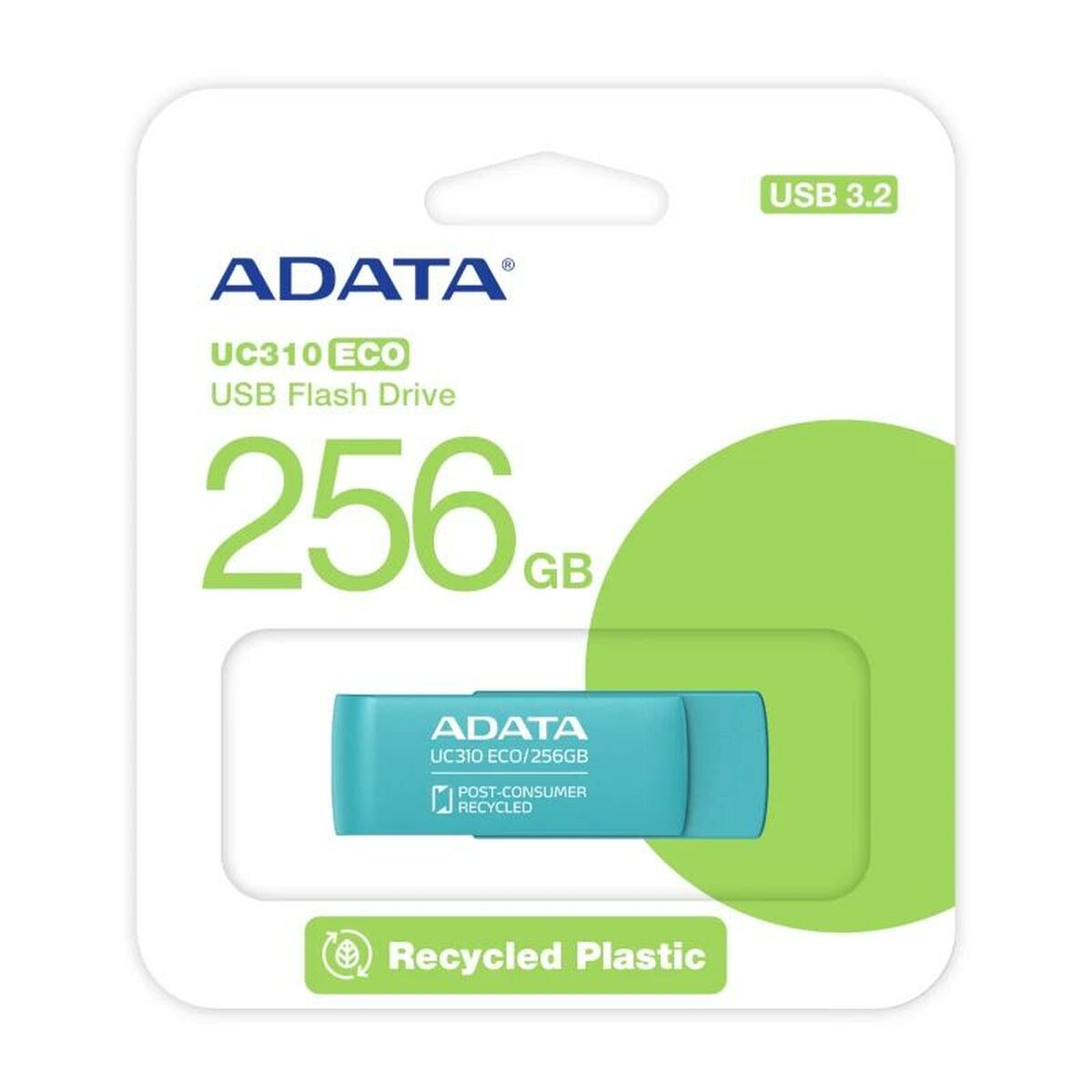 USB Pendrive Adata UC310 256GB green