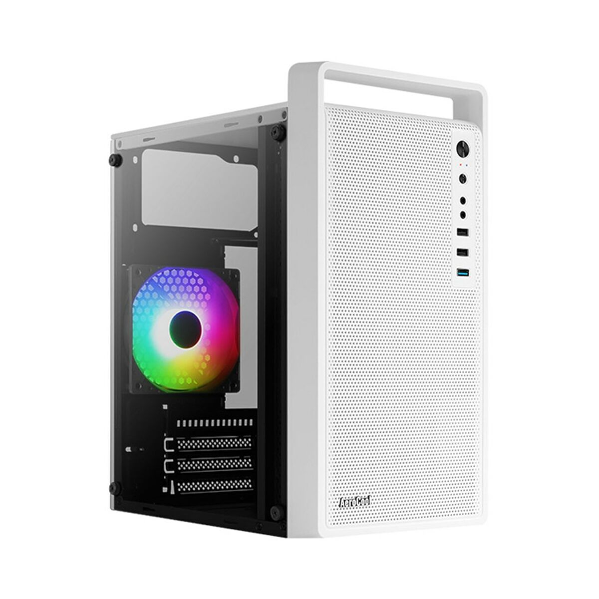 ATX semi-tower case Aerocool PGS CS-109-G-WT-v1 FRGB white