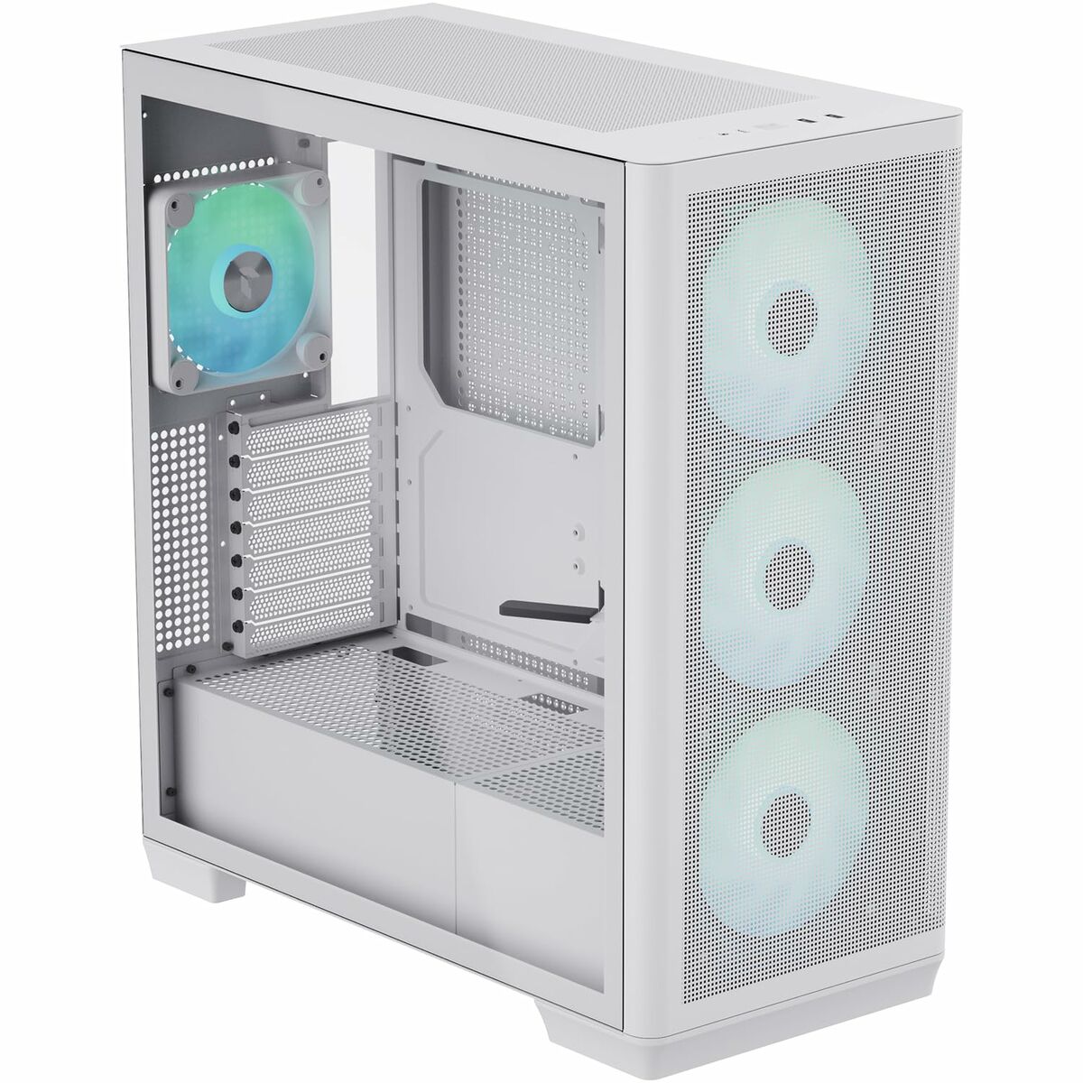 ATX semi-tower case Aerocool APNX-C1-WT-V1-ARGB white