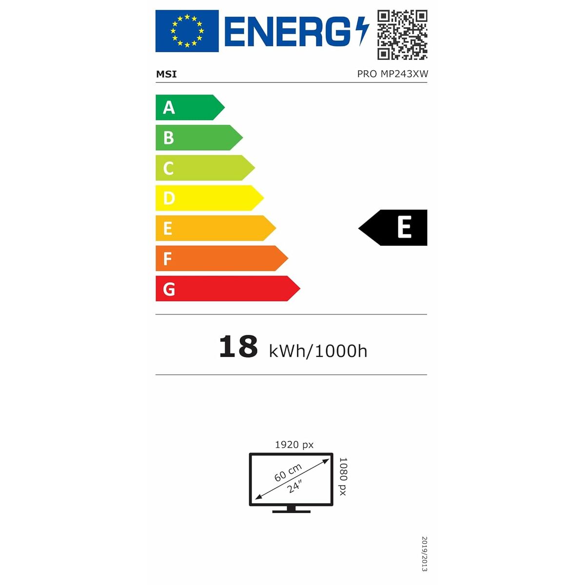 Full HD Monitor MSI PRO MP241XW 23.8" Weiß