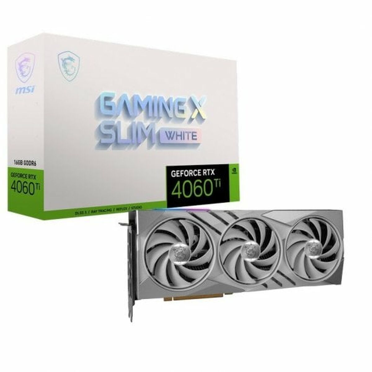 Graphics card MSI GEFORCE RTX 4060 TI GAMING X SLIM WHITE 16G Geforce RTX 4060 Ti