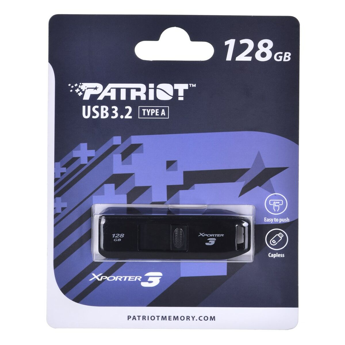 USB Pendrive Patriot Memory Xporter 3 Black 128GB