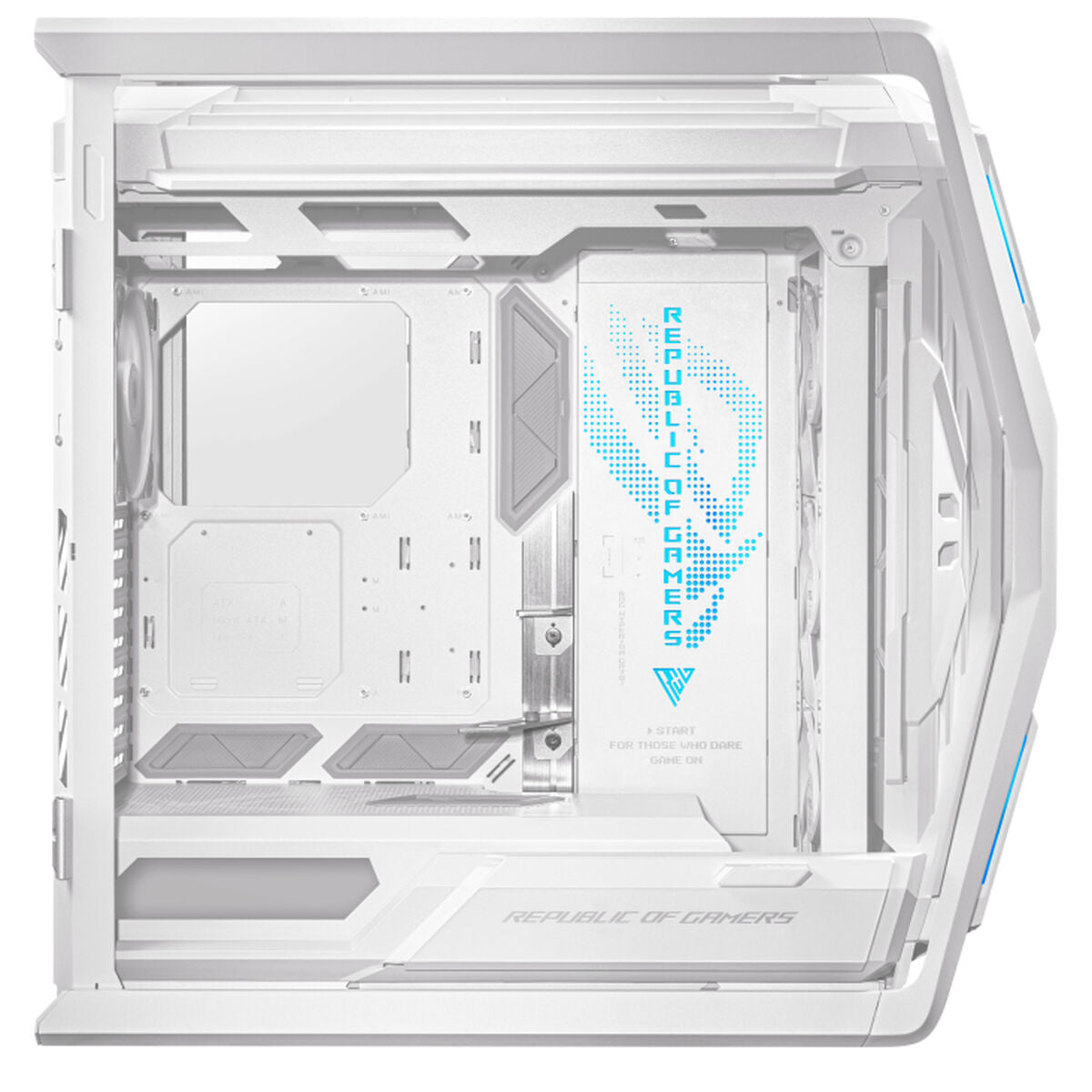 ATX semi-tower case Asus GR701 ROG white colorful